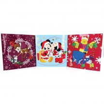 Carta con ricamo a diamante - Crystal Art D.I.Y - Set di 3 biglietti d'auguri Disney