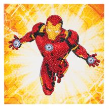 Carta con ricamo a diamante - Crystal Art D.I.Y - Iron Man