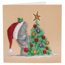 Carta con ricamo a diamante - Crystal Art D.I.Y - La stagione dei brillantini