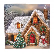 Carta con ricamo a diamante - Crystal Art D.I.Y - Festa in cottage