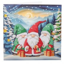 Carta con ricamo a diamante - Crystal Art D.I.Y - Amici dell'Estremo Nord