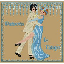 kit ricamo a punto croce - Catherine Debusne - Balliamo il tango