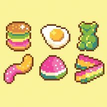 Kit magnete per ricamo - Canevas Fatal - caramelle