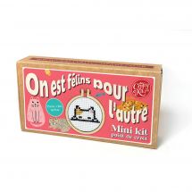 Mini kit per il punto croce - The Crafty Kit Compagny - Siamo felini l'uno per l'altro