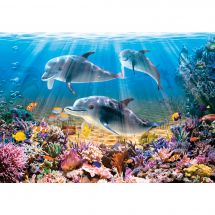 puzzle - Castorland - Delfini sott'acqua - 500 pezzi