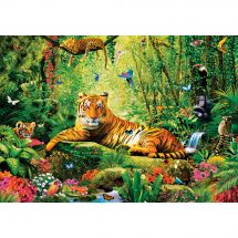 puzzle - Castorland - Sua maestà la tigre - 500 pezzi