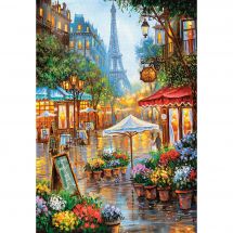 puzzle - Castorland - Fiori di primavera, Parigi - 1000 pezzi