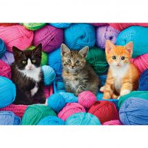 puzzle - Castorland - Gattini in un negozio di lana - 1000 pezzi