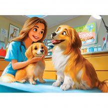 puzzle per bambini - Castorland - Dal veterinario - 120 pezzi