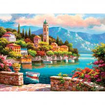 puzzle - Castorland - L'orologio del villaggio - 2000 pezzi