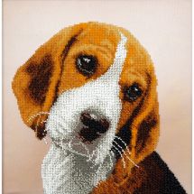 Kit di ricamo con perline - Charivna Mit - beagle