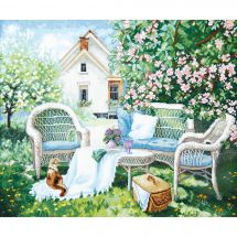 Kit Punto Croce - Charivna Mit - nel giardino fiorito