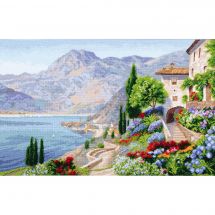 Kit punto croce con perle - Charivna Mit - La costa