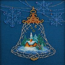 Kit punto croce con perle - Charivna Mit - Luce di Natale