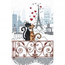 Kit Punto Croce - Charivna Mit - Cuscino da ricamare gli amorosi