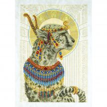 Kit punto croce con perle - Charivna Mit - Leggende d'Egitto - Leopardo