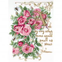 Kit Punto Croce - Charivna Mit - Le rose di Shakespeare