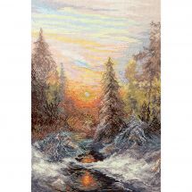 kit ricamo a punto croce - Charivna Mit - Sole d'inverno