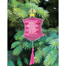 Kit di ornamenti da ricamare - Charivna Mit - Lanterne colorate: Rosa