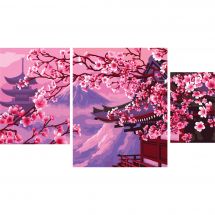 Kit di pittura per numero - Crafting Spark - Sakura di montagna