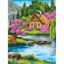 Kit di pittura per numero - Crafting Spark - La casa sull'acqua