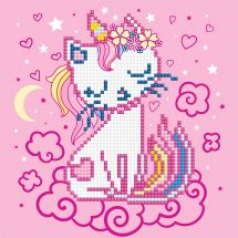 Kit ricamo diamante - Diamond Art - Unicorn-kitten