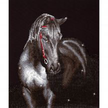 Kit ricamo diamante - Diamond Dotz - Stallone di mezzanotte