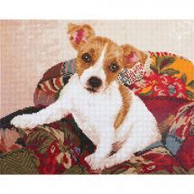 Kit ricamo diamante - Diamond Dotz - Cane patchwork