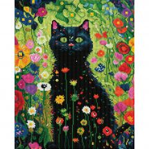 Kit ricamo diamante - Diamond Dotz - Gatto da giardino