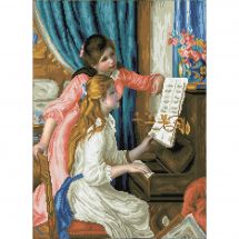 Kit ricamo diamante - Diamond Dotz - Ragazze al pianoforte dopo Renoir