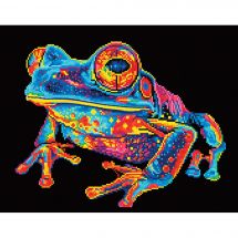 Kit ricamo diamante - Diamond Dotz - Rana arborea al neon