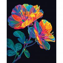Kit ricamo diamante - Diamond Dotz - Neon floreale