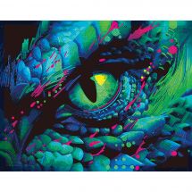 Kit ricamo diamante - Diamond Dotz - Occhio di drago al neon