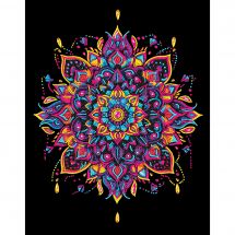 Kit ricamo diamante - Diamond Dotz - Mandala al neon