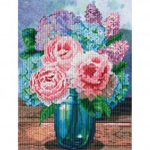 Kit ricamo diamante - Diamond Dotz - Bouquet pastello