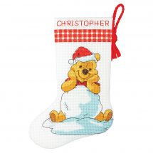 Kit calza di Natale da ricamare - Dimensions - Winnie the pooh