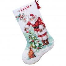 Kit calza di Natale da ricamare - Dimensions - Magico Natale