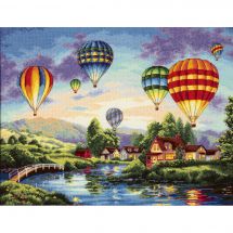 Kit Punto Croce - Dimensions - Splendore di mongolfiere