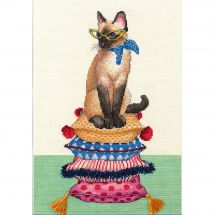 Kit Punto Croce - Dimensions - Donna dei gatti