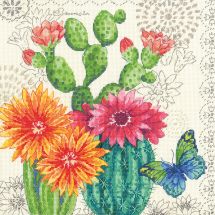 Kit Punto Croce - Dimensions - Cactus in fiore