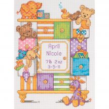 Kit Punto Croce - Dimensions - Registro di nascita : cassetti di bebè