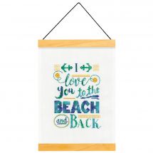 Kit per banner da ricamo - Dimensions - Ti amo alla spiaggia