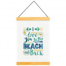 Kit per banner da ricamo - Dimensions - Ti amo alla spiaggia