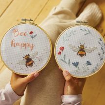 Kit punto croce con tamburo - DMC - Bee Happy