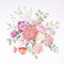 kit ricamo a punto croce - DMC - Bouquet fresco