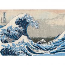 kit ricamo a punto croce - DMC - La grande onda dopo Hokusai