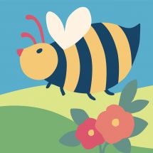 Kit di tela per bambini - DMC - L'ape Bertie
