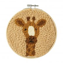 Kit ago broderie punch - DMC - Georgette la giraffa