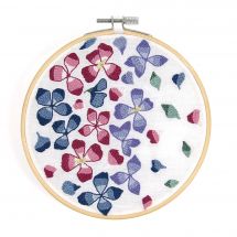 Kit ago broderie punch - DMC - Petali di ortensia