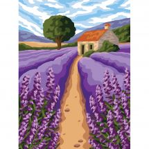 Canovaccio antico - DMC - Campi di lavanda